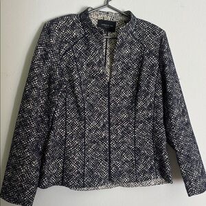 LAFAYETTE 148 New York Zip-Up Blazer Jacket 14